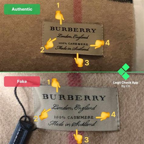 burberry fake guida|burberry scarf vs real.